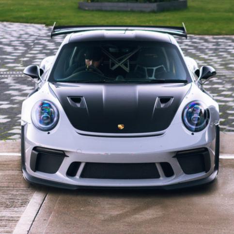 OEM PORSCHE EXPOSED CARBON FIBRE WEISSACH BONNET